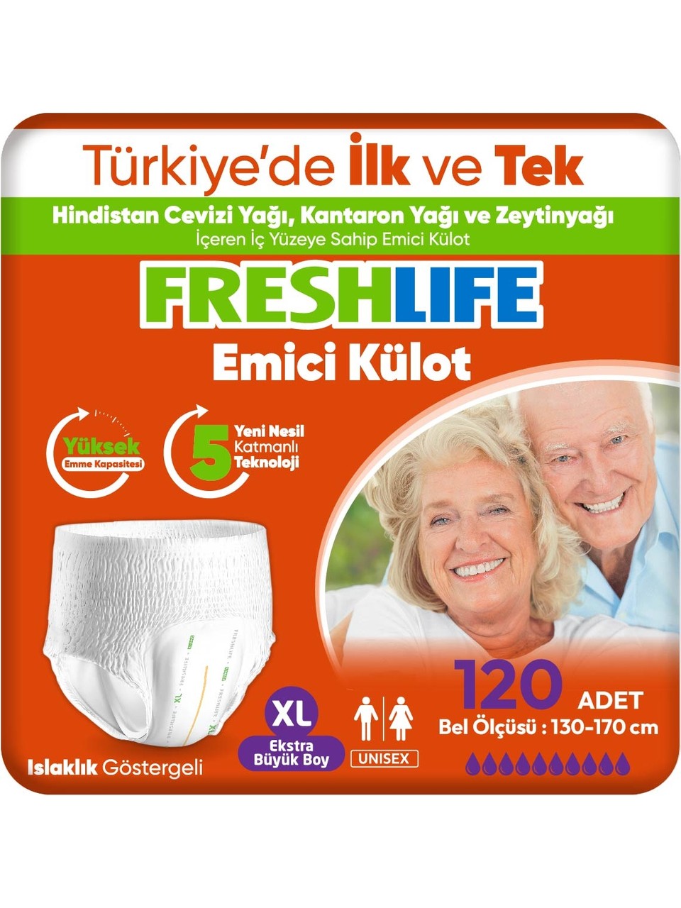 FRESHLİFE KÜLOT HASTA BEZİ EKSTRA BÜYÜK BOY 30 ADET